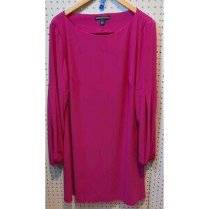 American Living Dress Size 16 Pink Barbie Long Sleeve